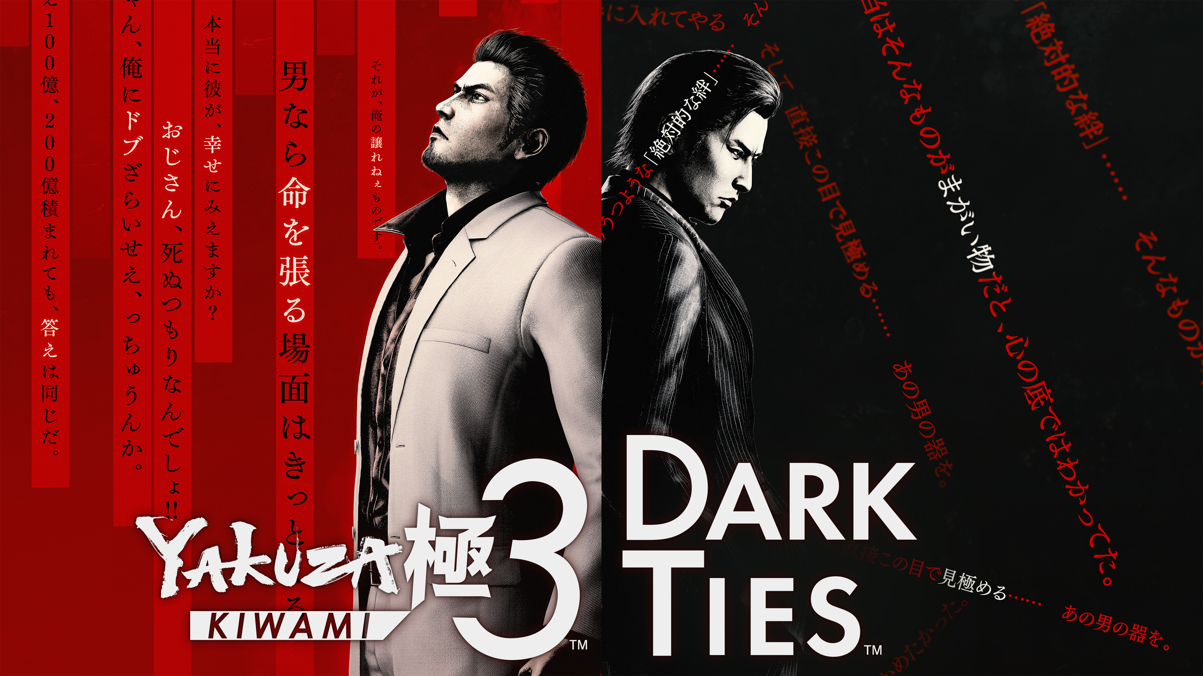 龍が如く極3 KIWAMI 3 ポスター Yakuza Kiwami 3 & Dark Ties | SEGA