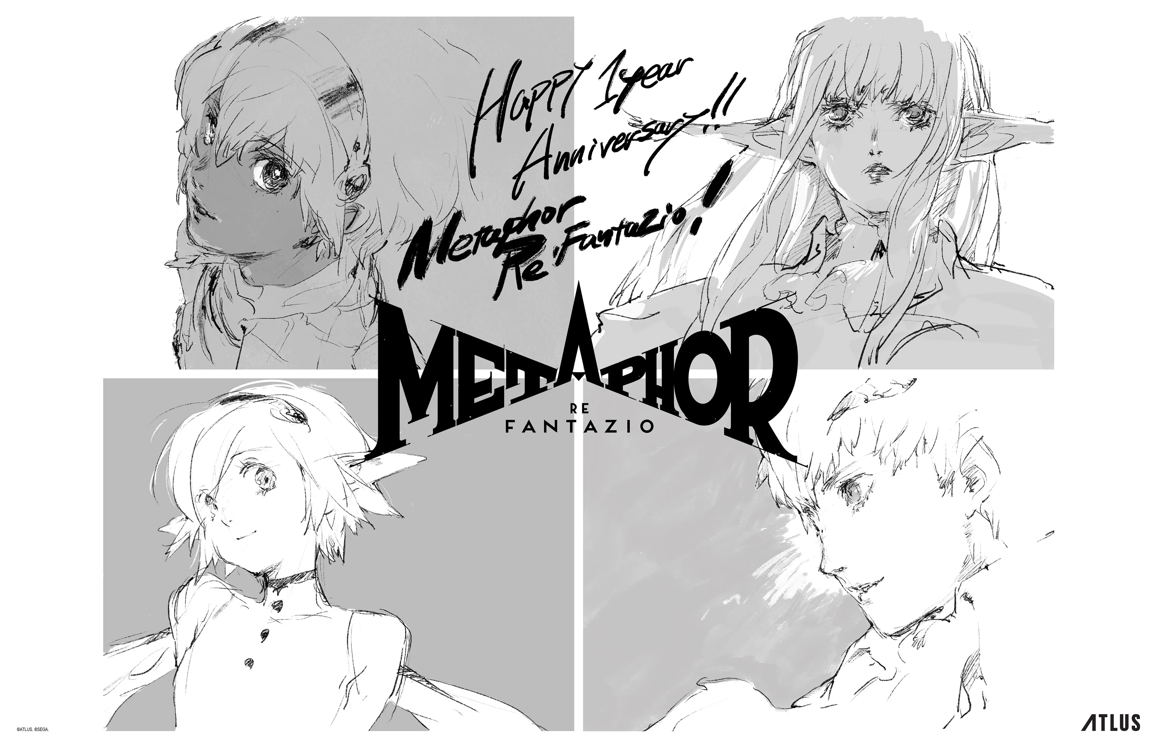 METAPHOR: REFANTAZIO ANNIVERSARY SIGNED POSTER PROMOTION | SEGA