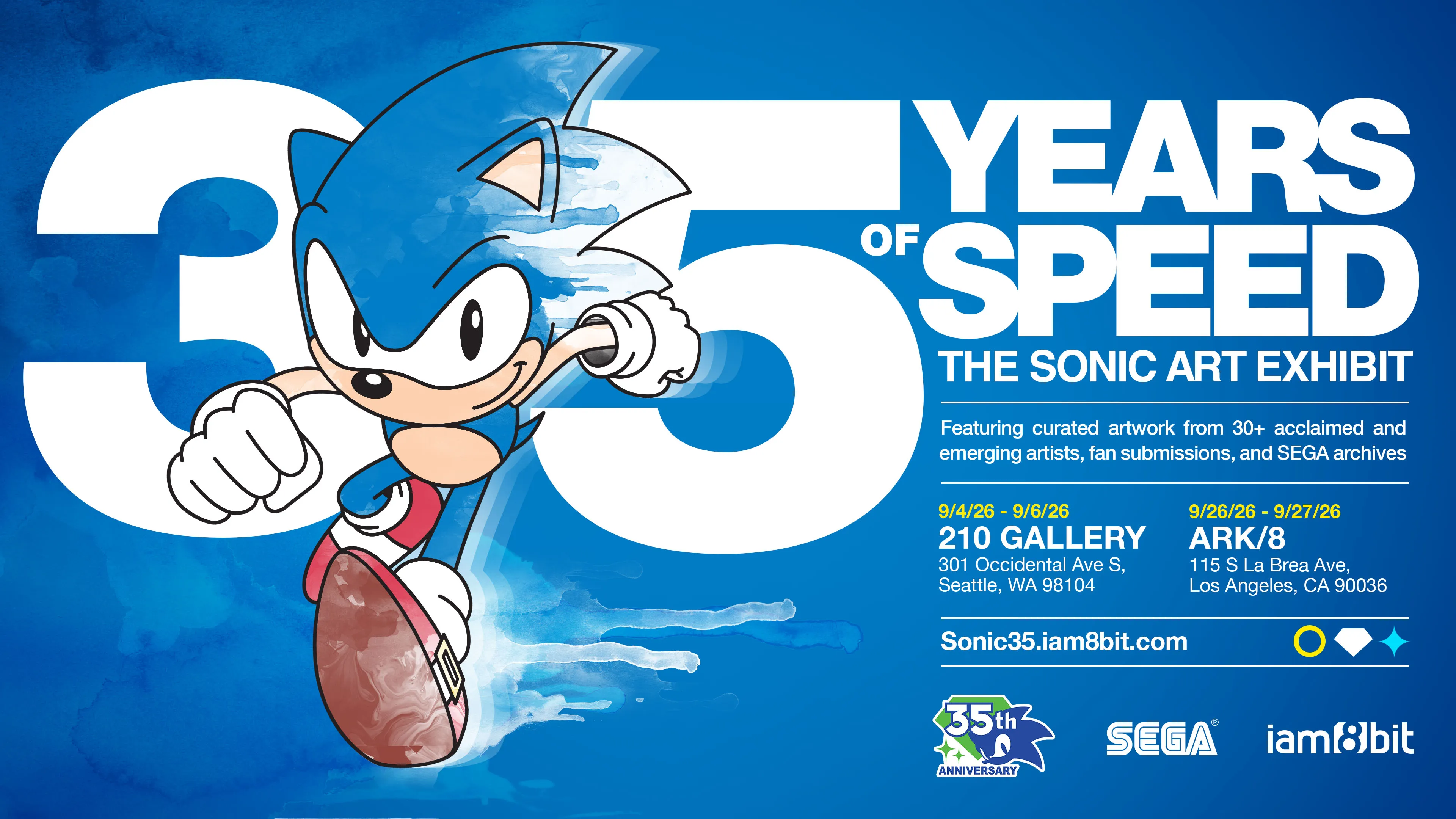 SONIC x iam8bit GALLERY TOUR & FAN ART SHOWCASE | SEGA