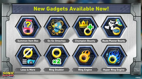 Sonic Racing: CrossWorlds Ver. 1.3.1 - New Gadgets